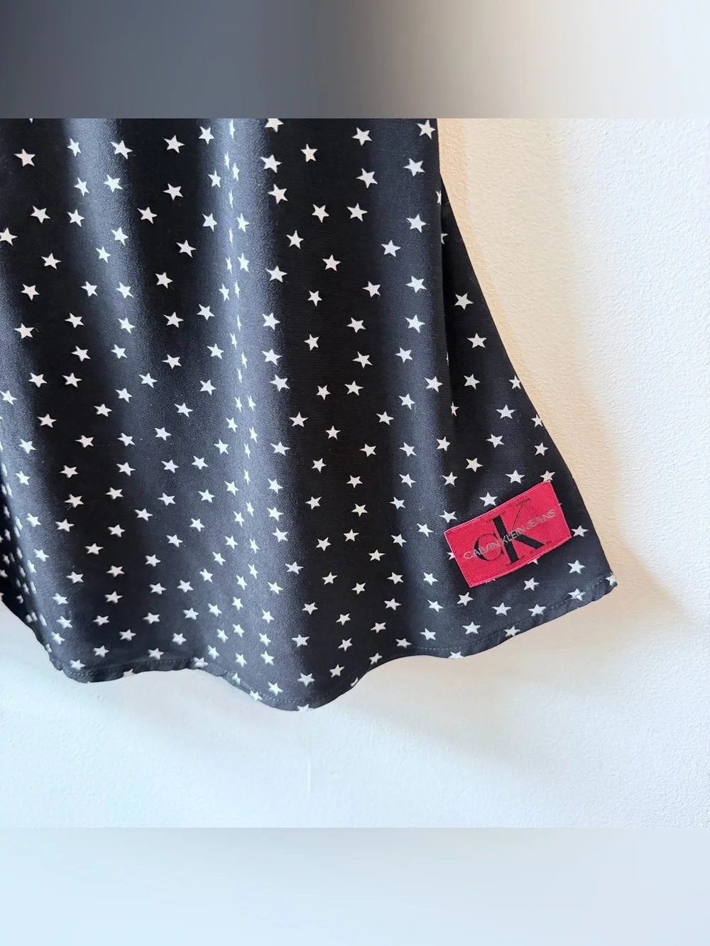 Calvin Klein Black Star-Print Dress size XS